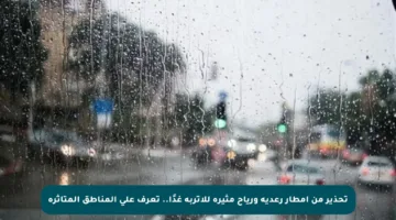 تحذير من أمطار رعدية ورياح مثيرة للأتربة غدًا.. تعرف على المناطق المتأثرة